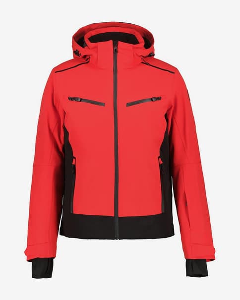 Chaqueta con capucha Icepeak Farwell rojo negro