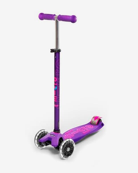 Patinete Micro Maxi Deluxe Led lila