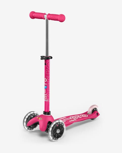 Patinete Micro Mini Deluxe Led rosa