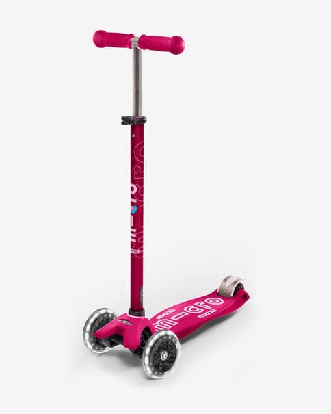Patinete Micro Maxi Deluxe Led rosa