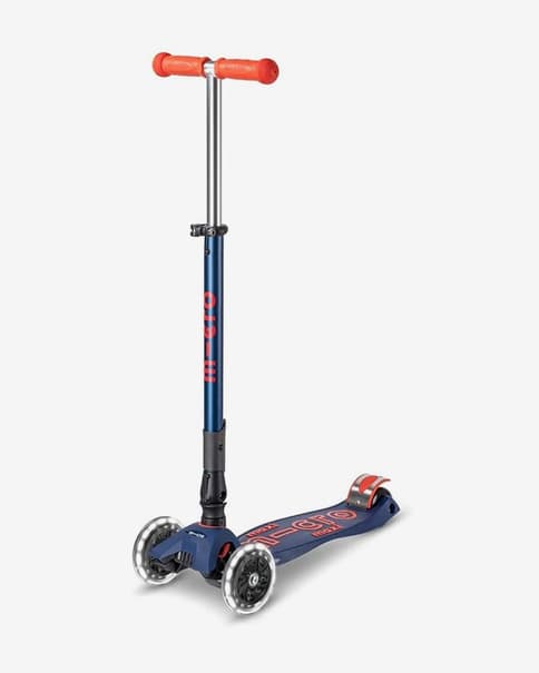 Patinete Micro Maxi Deluxe Plegable LED lila