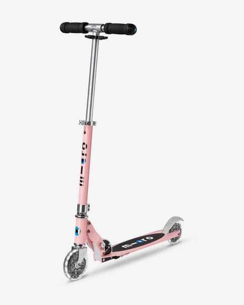 Patinete Micro Sprite LED rosa