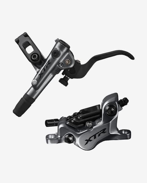 Freno de disco hidráulico delantero Shimano XTR M9120 4 pistones gris