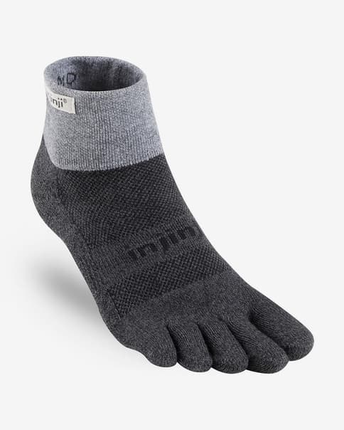Calcetines Injinji Trail Midweight Mini-Crew gris