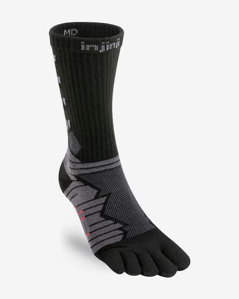 Calcetines Injinji Ultra Run Crew negro gris