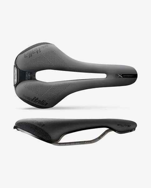 Sillín Selle Italia Flite Boost X-Cross TI 316 Superflow negro gris