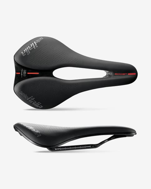 Sillín Selle Italia Novus Evo Boost Kit Carbono Superflow L3 negro rojo