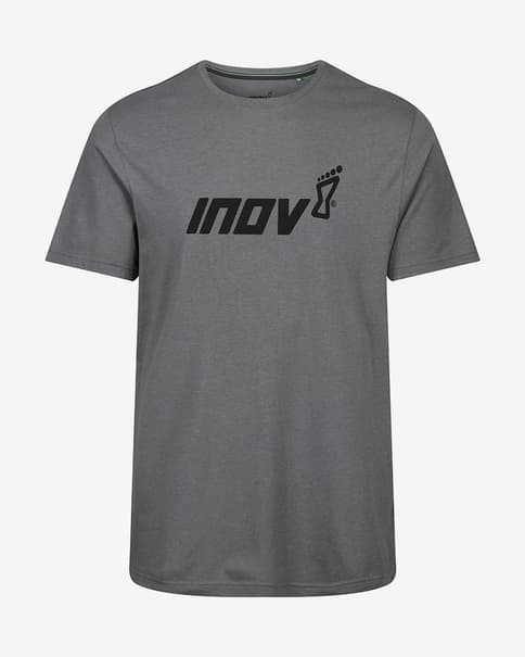 Camiseta Inov-8 Graphic manga corta gris claro negro