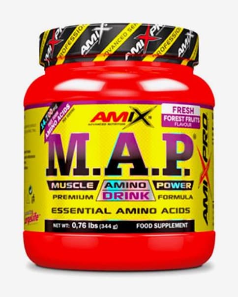 Bote Amix M.A.P. Powder sabor frutas del bosque 344 g