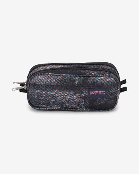 Estuche JanSport Large Accessory Pouch negro rojo blanco