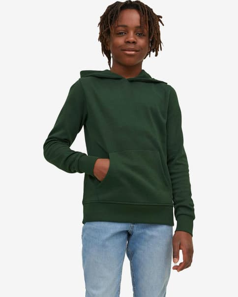 Sudadera con capucha Jack & Jones Basic verde niño