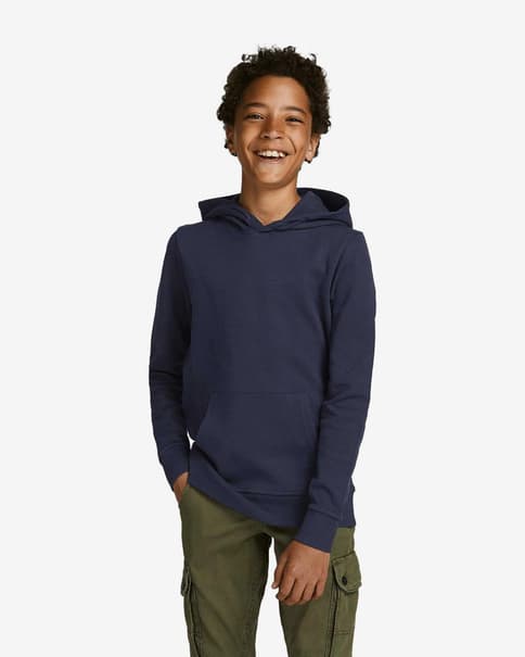 Sudadera con capucha Jack & Jones Basic azul marino niño