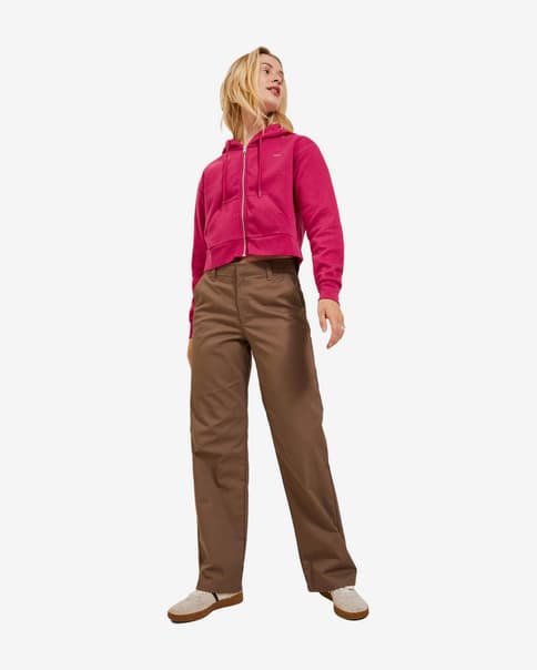 Sudadera con capucha Jack & Jones Abbie Full Zip rosa mujer
