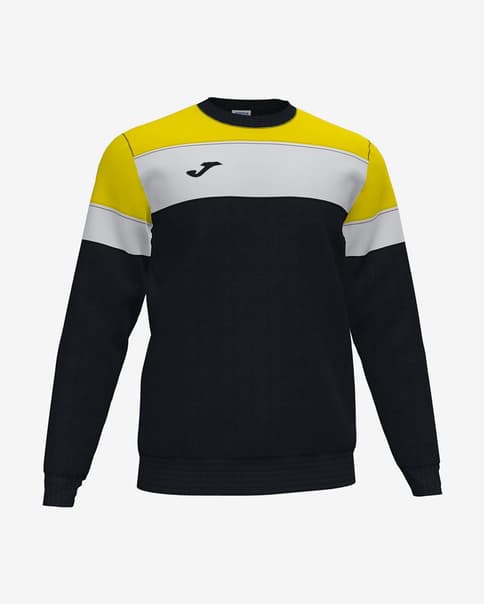 Sudadera Joma Crew IV negro blanco amarillo