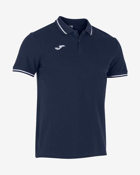 Polo Joma Confort II manga corta azul oscuro blanco