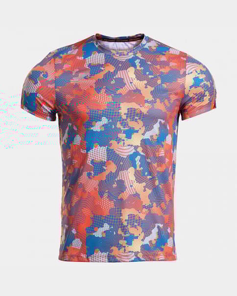 Camiseta Joma R-City manga corta rojo naranja azul