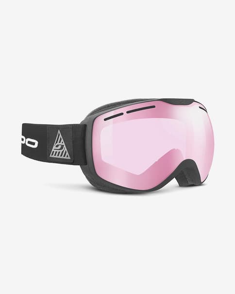 Máscara Julbo Ison XCL negro con lente espejada Spectron 1 Polycarbonate rosa