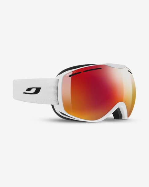 Máscara Julbo Fusion blanco con lente espejada Spectron 3 naranja