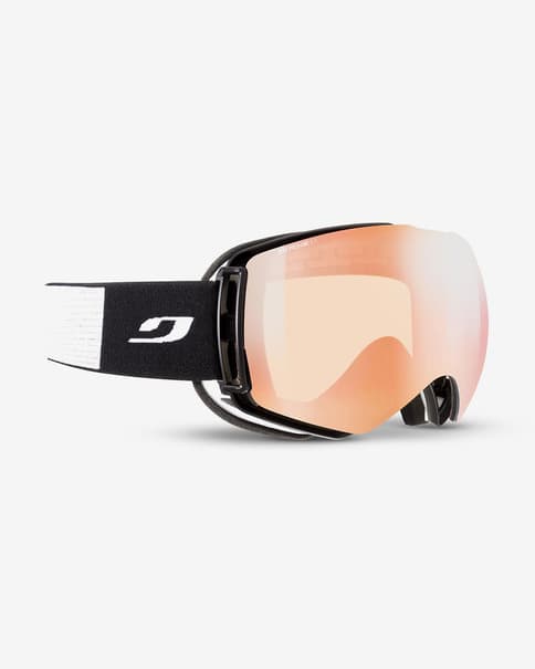 Máscara Julbo Lightyear negro con lente espejada Spectron 1 Glare Control rosa