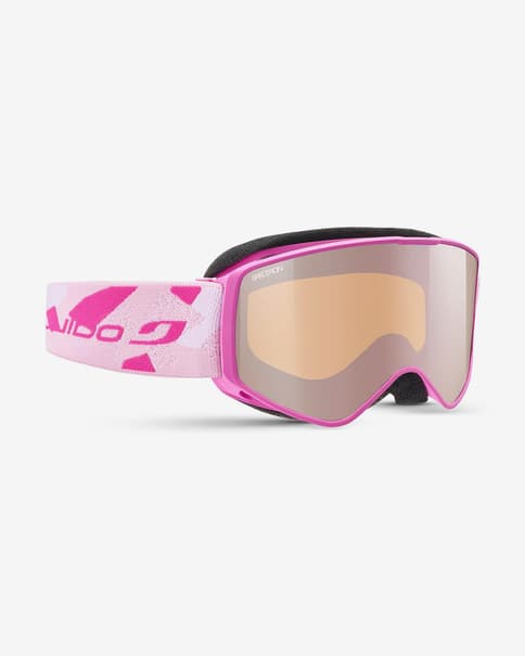 Máscara Julbo Atome rosa con lente espejada Spectron 3 naranja infantil