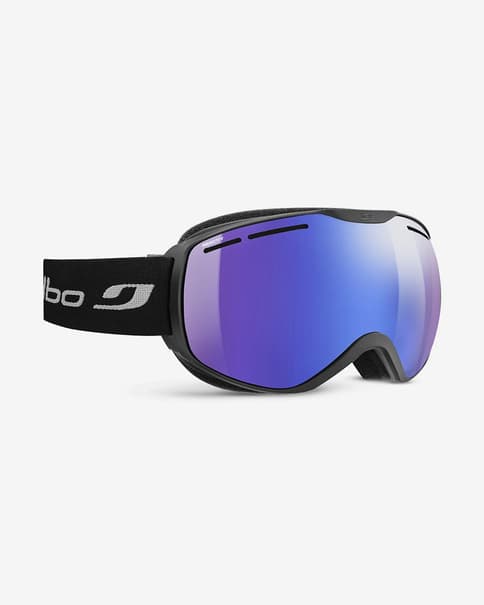 Máscara Julbo Fusion negro con lente fotocromática Reactiv Performance High Contrast azul