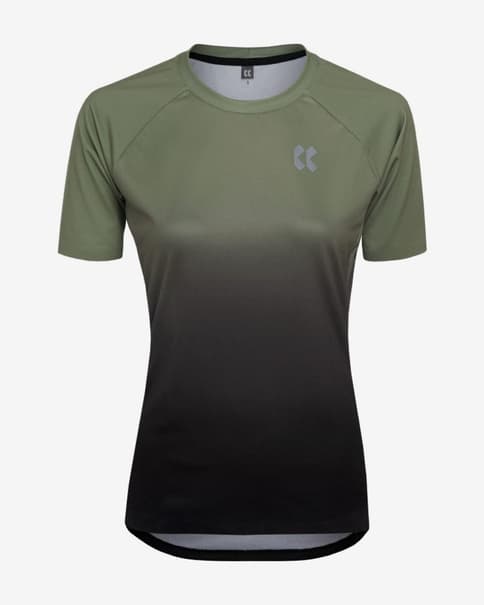 Maillot Kalas Discover Z2 manga corta verde negro mujer