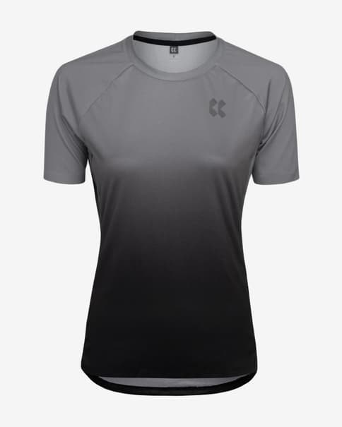 Maillot Kalas Discover Z2 manga corta gris negro mujer