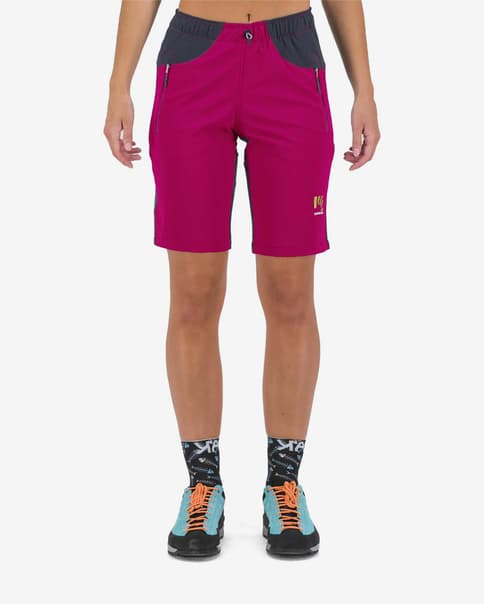Pantalón corto Karpos Rock fucsia azul grisáceo mujer
