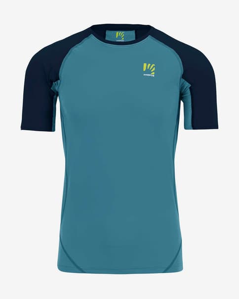 Camiseta Karpos Lavaredo manga corta azul claro mate
