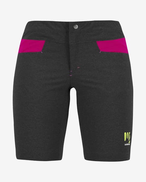 Pantalón corto Karpos Dolada negro fucsia mujer