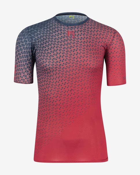 Camiseta Karpos Lavaredo Ultra manga corta granate claro azul noche