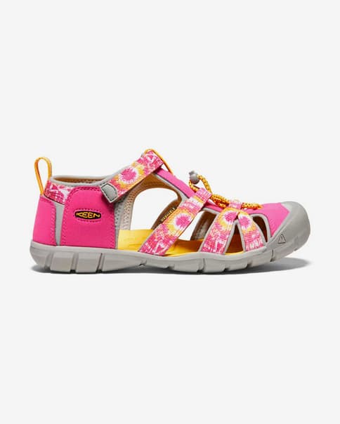 Sandalias Keen Seacamp II CNX x Smoke Bear rosa gris junior