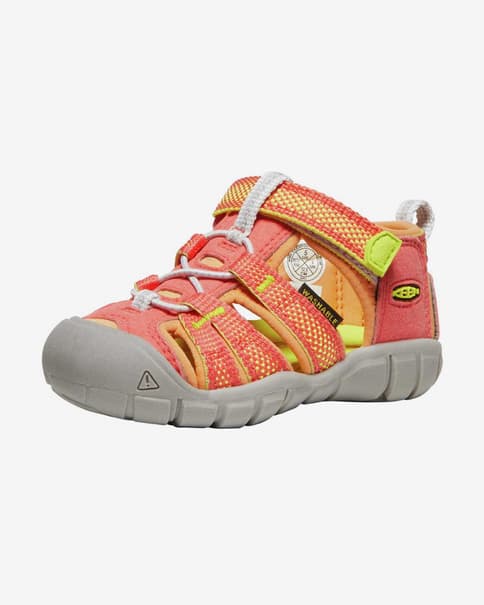 Sandalias Keen Seacamp II Cnx naranja rojo infantil