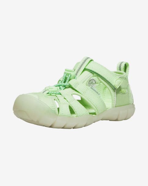 Sandalias Keen Seacamp II CNX verde fluor infantil