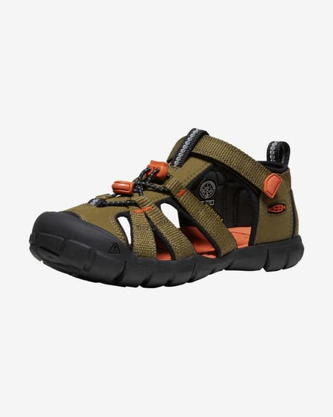Sandalias Keen Seacamp II CNX marrón claro naranja junior