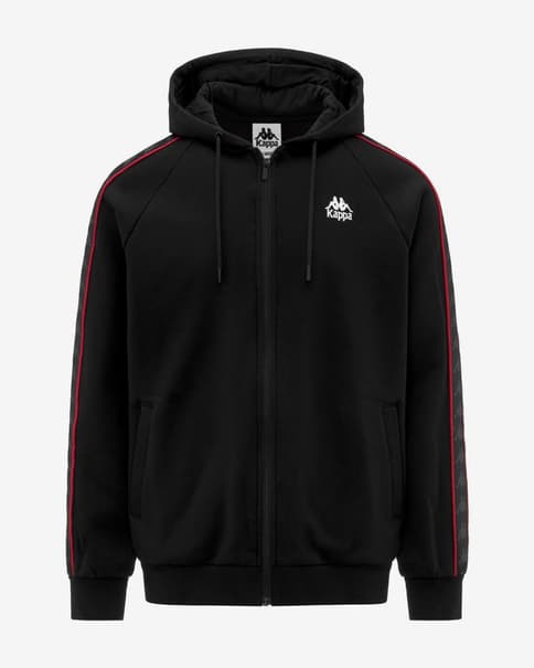 Sudadera con capucha Kappa Zamin negro rojo
