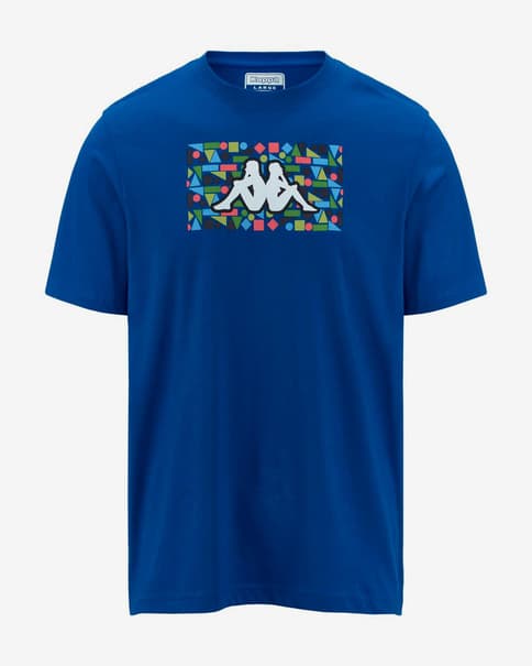 Kappa Frezami Graphik short sleeve blue multicolor t-shirt