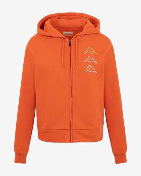 Sudadera con capucha Kappa Kaimi naranja mujer