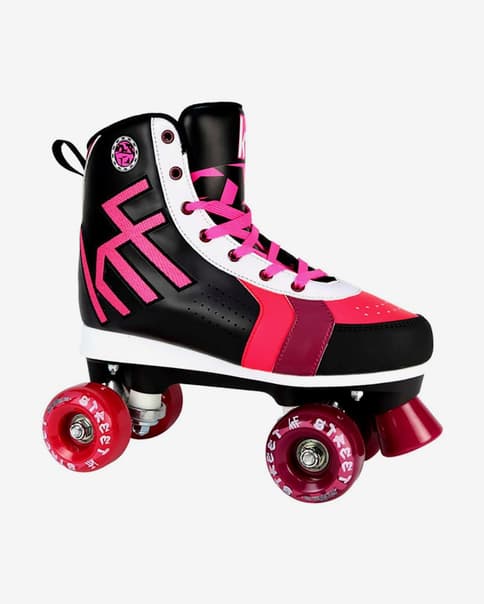 Patines KRF Roller Street rosa negro