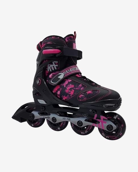 Patines ajustables KRF XR-190 M rosa negro