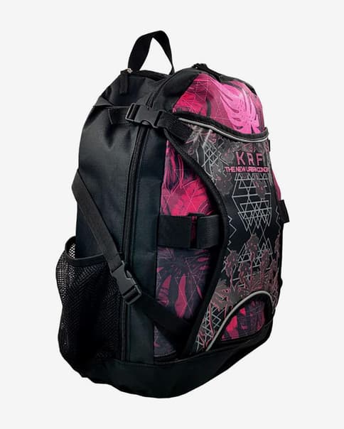 Mochila KRF para patines Venice Beach rosa negro