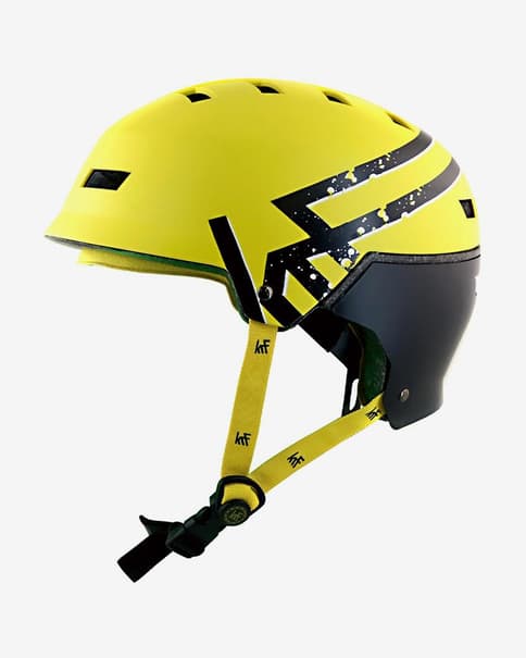 Casco KRF Broken amarillo negro