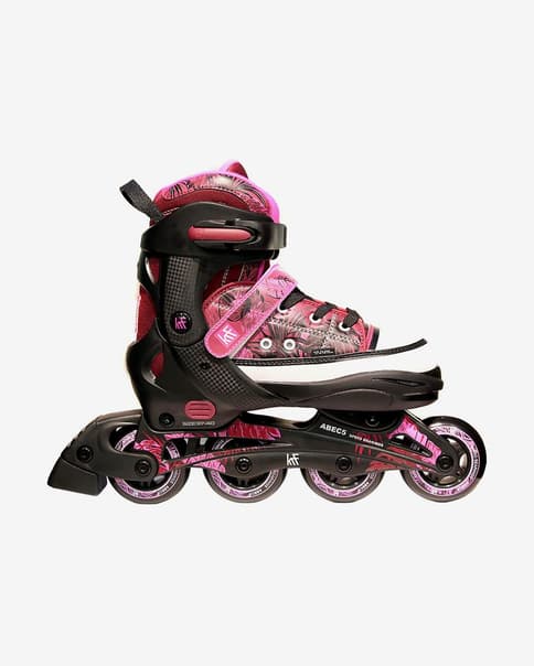 Patines KRF Ajustable Jungle rosa infantil