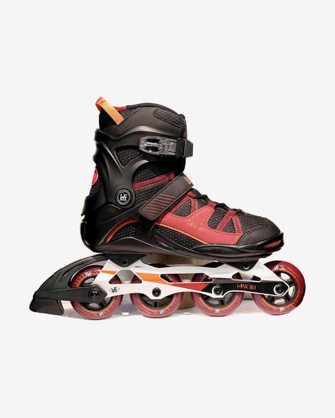 Patines KRF MAX-80 negro rojo