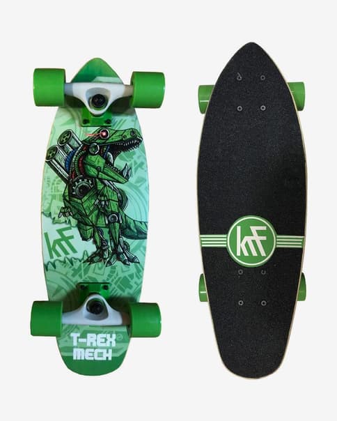 Skate KRF T-Rex Mech negro verde