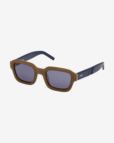 Gafas K-WAY KW0002 azul amarillo con lentes espejadas azul
