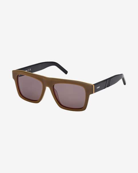 Gafas K-WAY KW0003 negro marrón con lentes espejadas gris