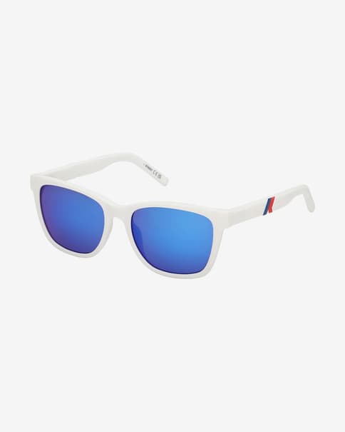 Gafas K-WAY KW0014 blanco con lentes espejadas azul