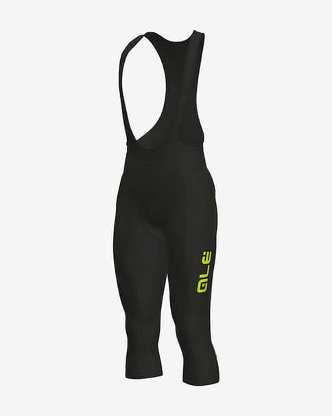 Culote pirata Alé Winter negro amarillo fluor