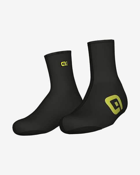 Cubrezapatillas Alé Neoprene negro amarillo fluor